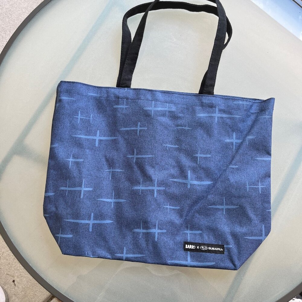 Bark X Subaru Joy Ride Tote Bag Blue